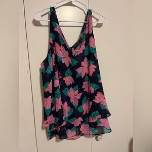 Lane Bryant swing collection floral tank size 24